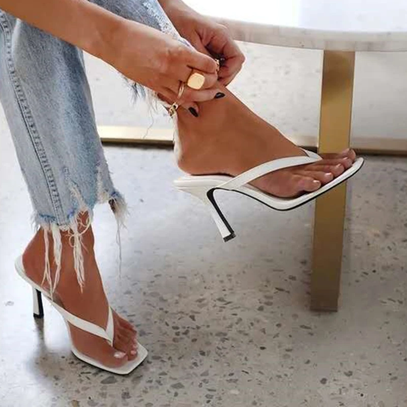 Women Shoes Black - Stylish Women's Heel Flip Flops Black