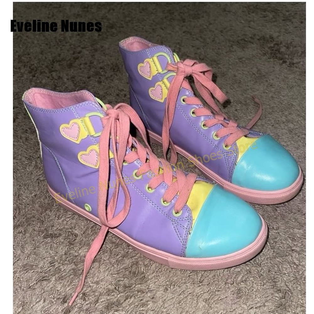 Women'S Shoes Casual Sneakers - Y2K Girl Sweet High Top Sneakers
