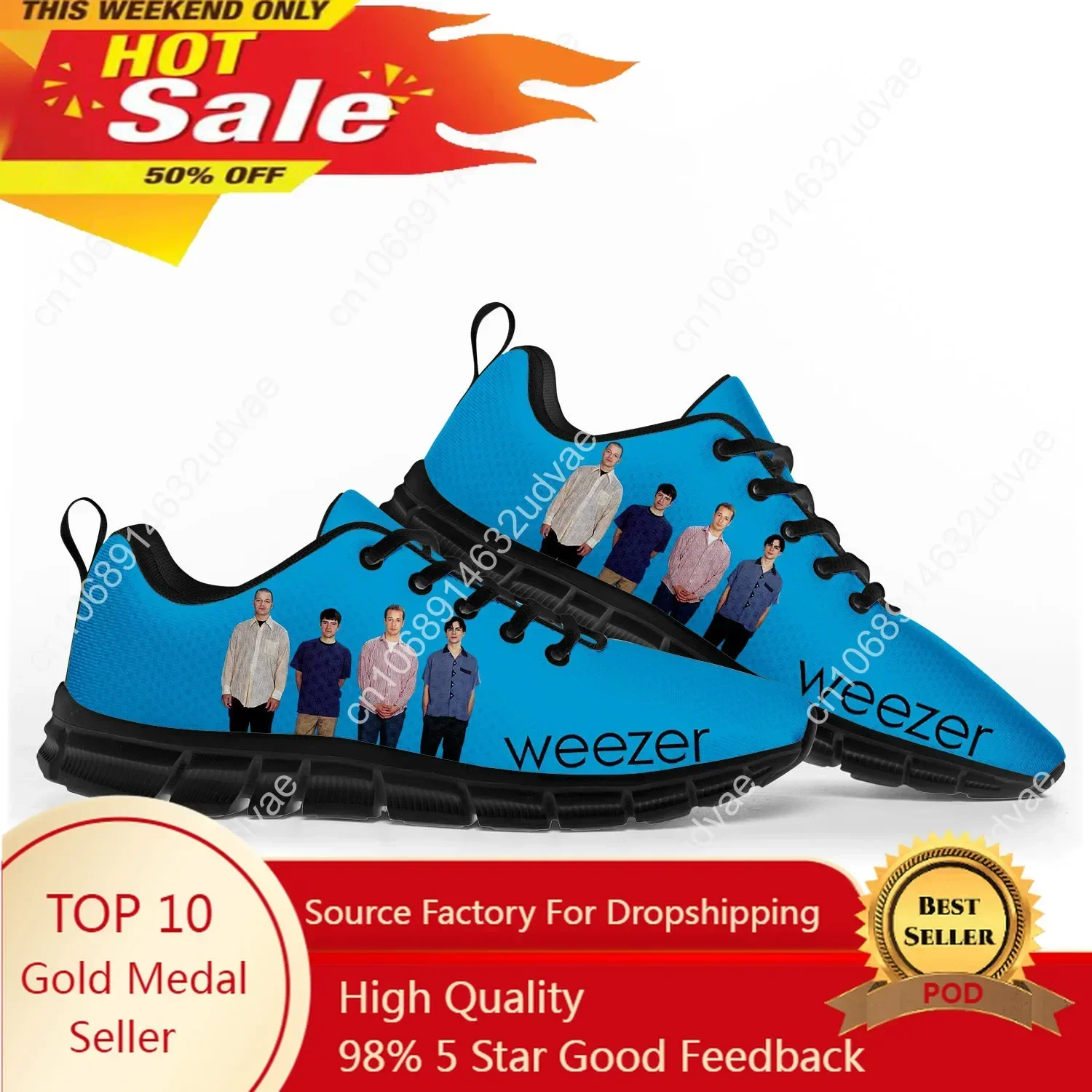 Women'S Shoes Casual Sneakers - Weezer Sports Shoes Mens Womens Sneakers