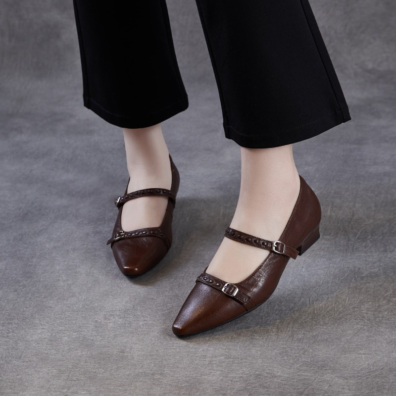 Brown Black Korea Women Flats  - огляд і ціна Women Shoes Black