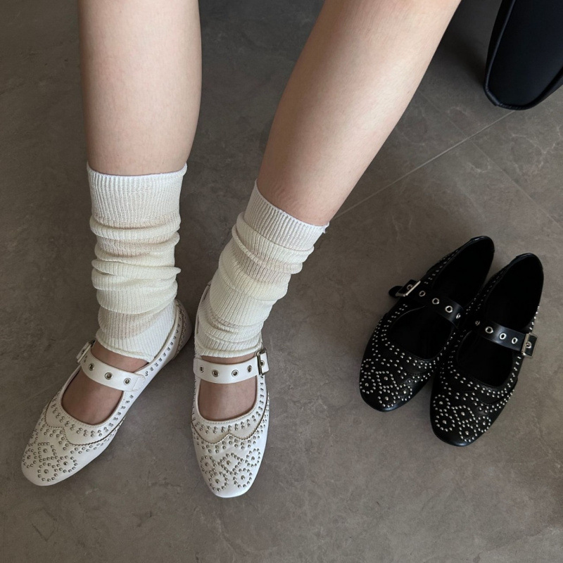 Retro Rivet Buckle Design Flat - огляд і ціна Women Shoes Brands