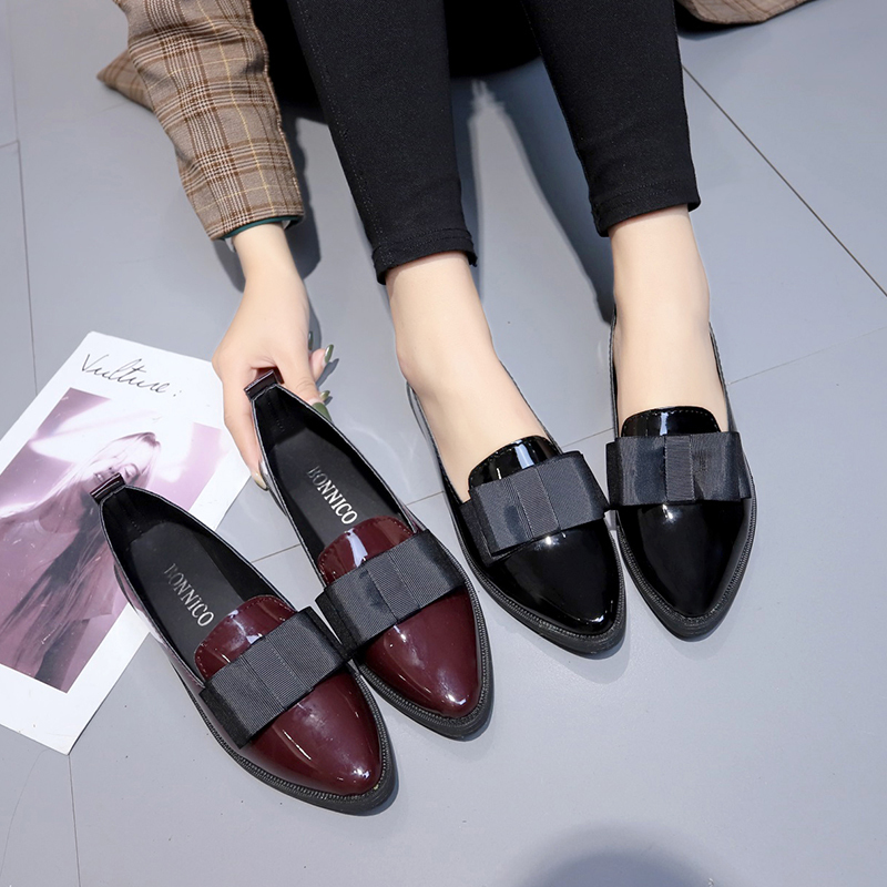 Black/ Wine Red Patent Leather - огляд і ціна Women Shoes Black