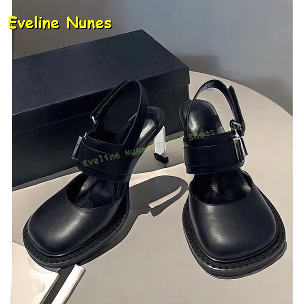 Women's Black Square Toe Buckl - огляд і ціна Mule Slip On