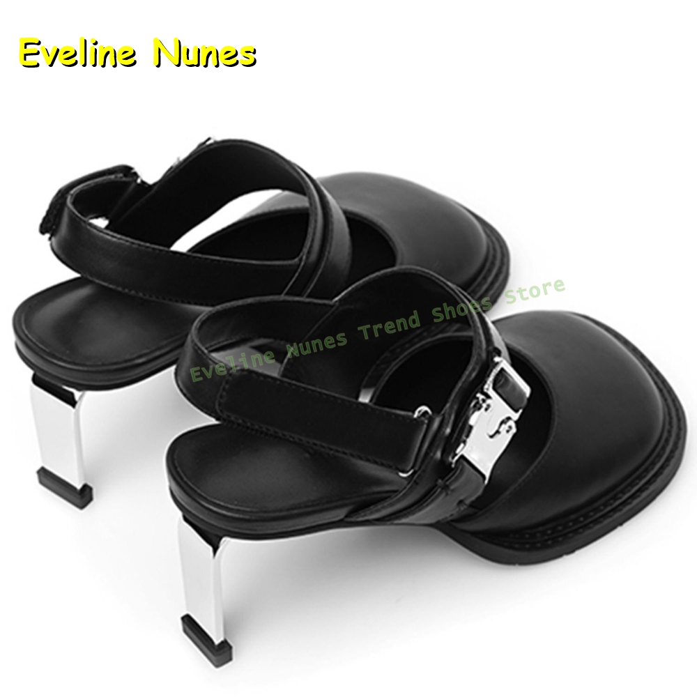 Women's Black Square Toe Buckl - огляд і ціна Mule Slip On