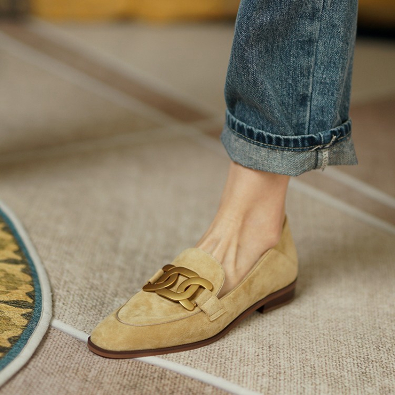 Suede Leather Women Loafers Sp - огляд і ціна Women Shoes Black