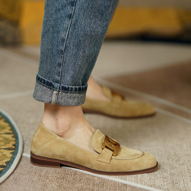 Suede Leather Women Loafers Sp - огляд і ціна Women Shoes Black