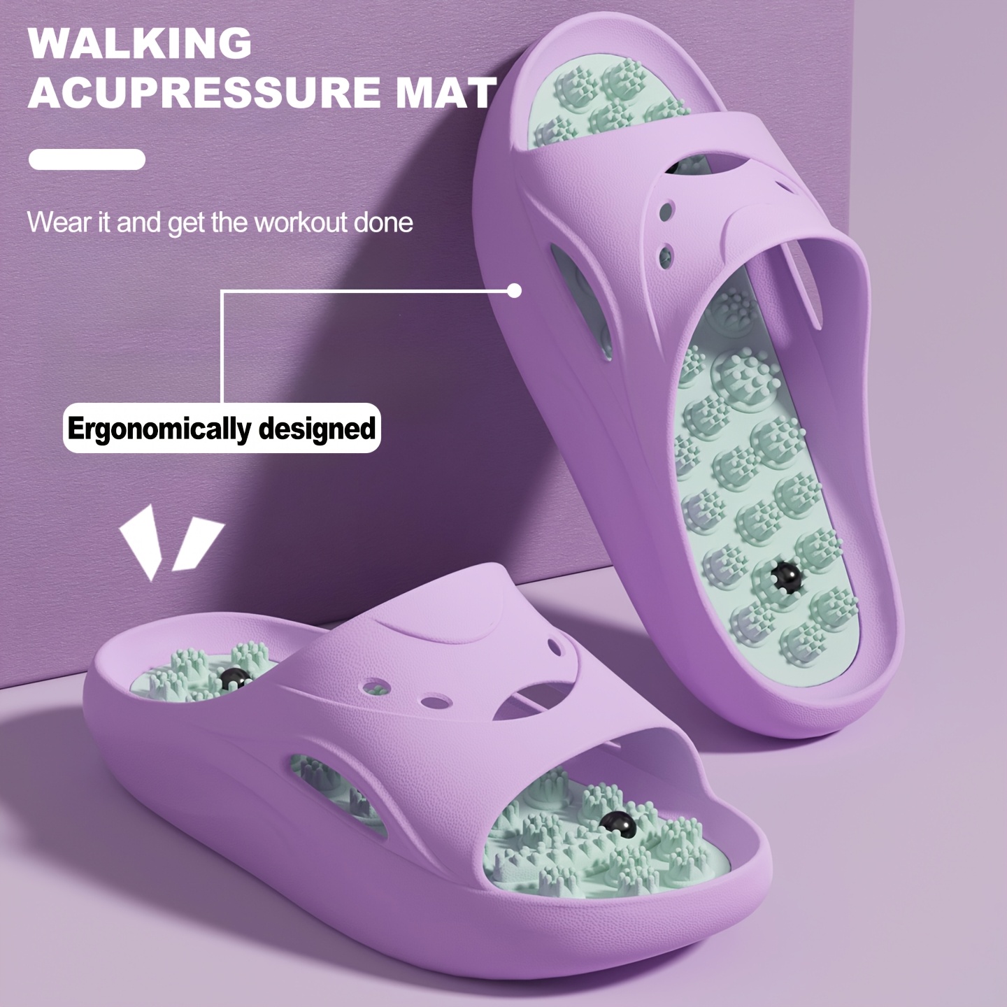 Women Men EVA Massage Slippers - огляд і ціна Mule Slip On