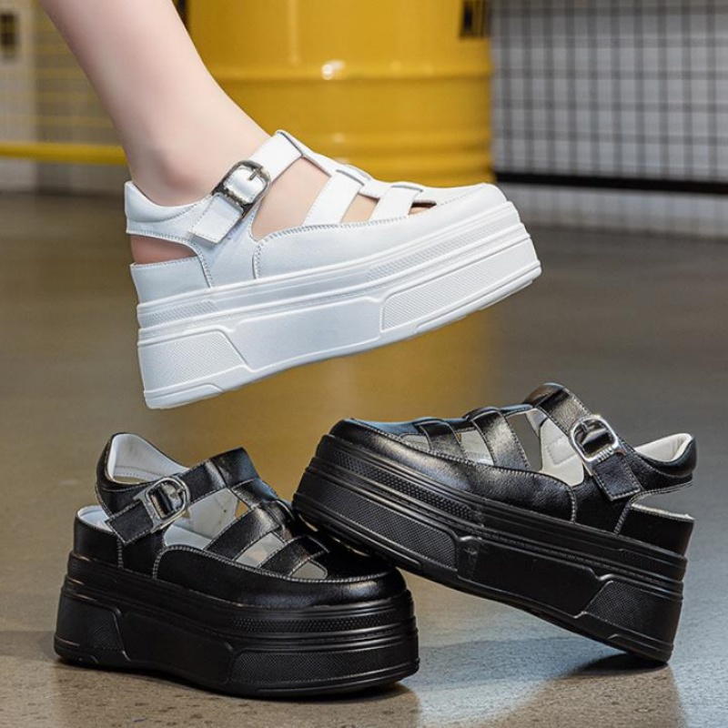 8.5cm Hollow Full Cow Genuine  - огляд і ціна Women'S Shoes Casual Sneakers