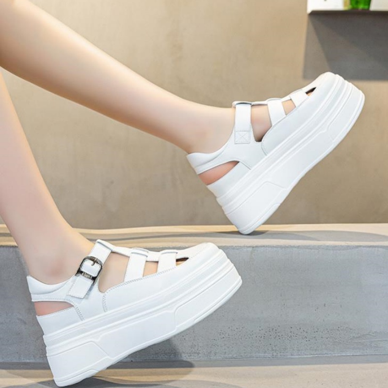 8.5cm Hollow Full Cow Genuine  - огляд і ціна Women'S Shoes Casual Sneakers