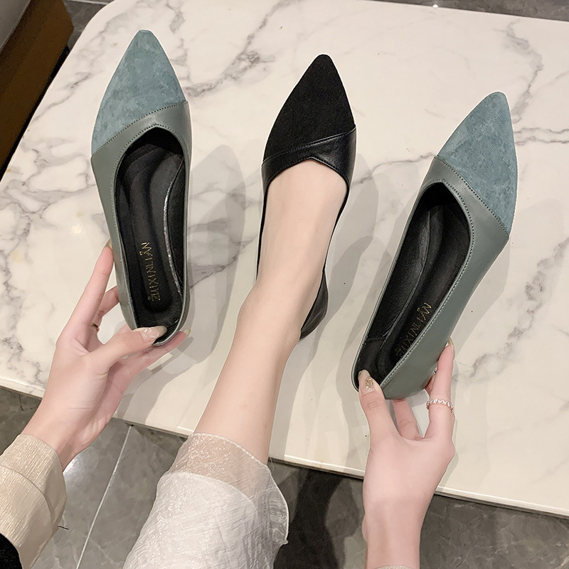 Flat black leather shoes for w - огляд і ціна Women Shoes Black