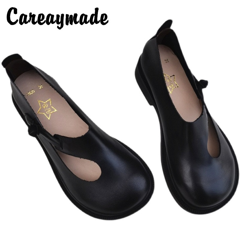 Careaymade-Genuine Leather Big - огляд і ціна Women Shoes Black