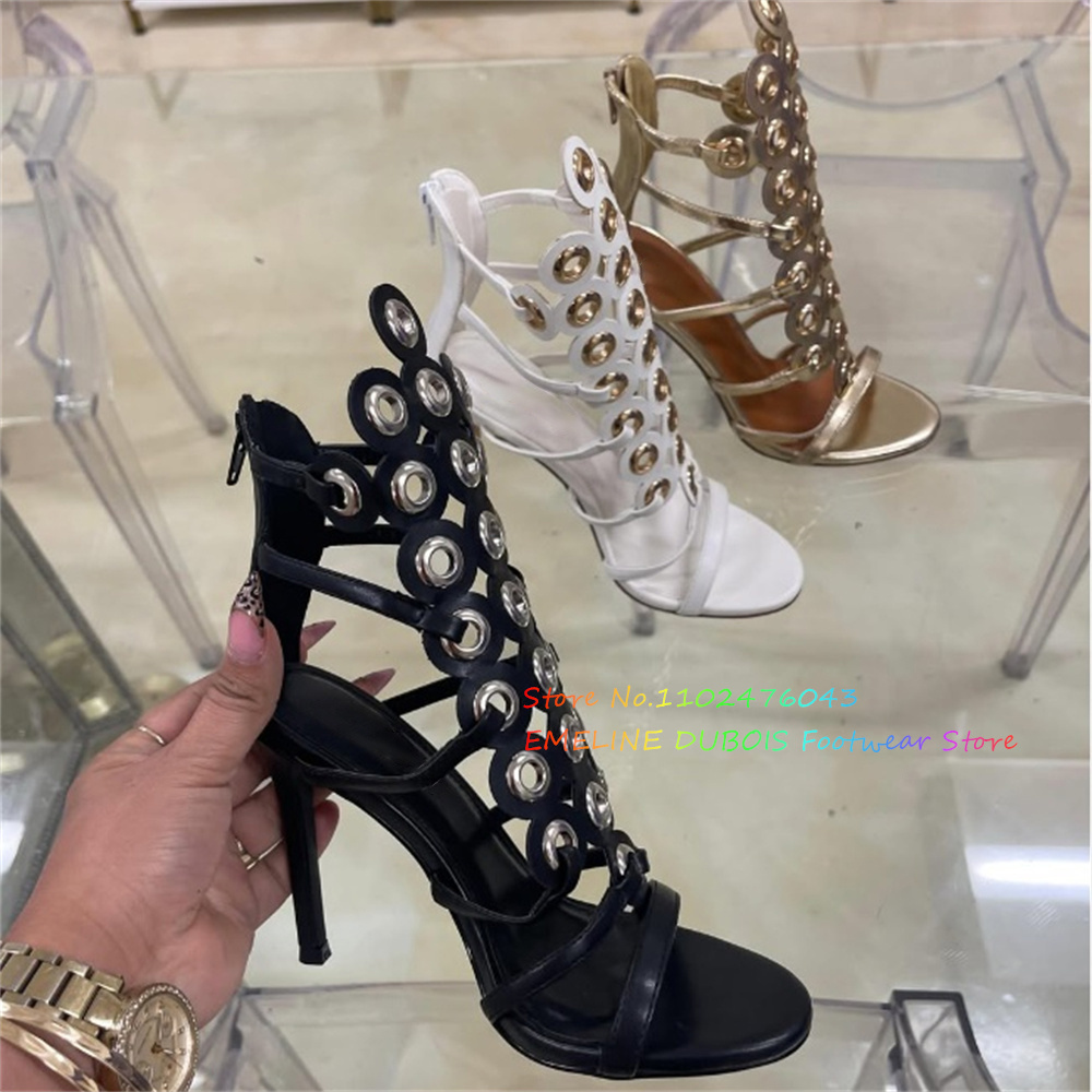 Gold Metal Circle Decor High H - огляд і ціна Women'S Shoes Trendy