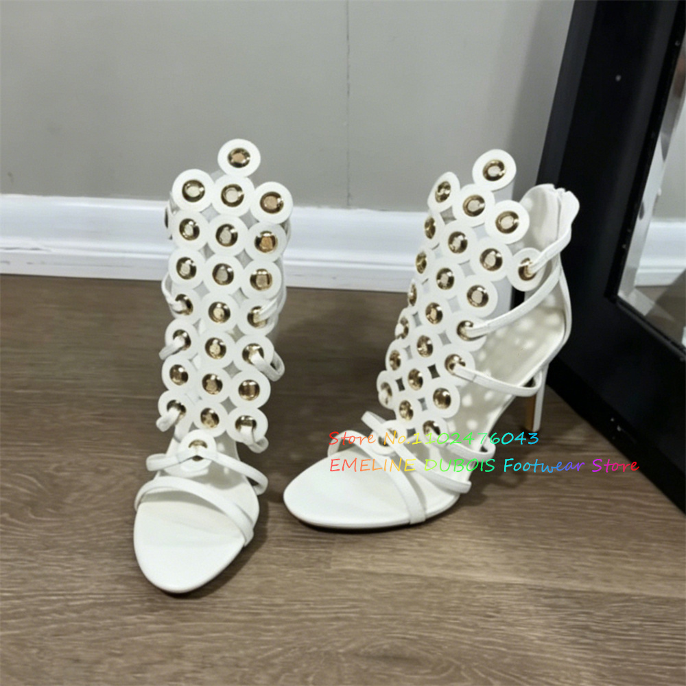 Gold Metal Circle Decor High H - огляд і ціна Women'S Shoes Trendy