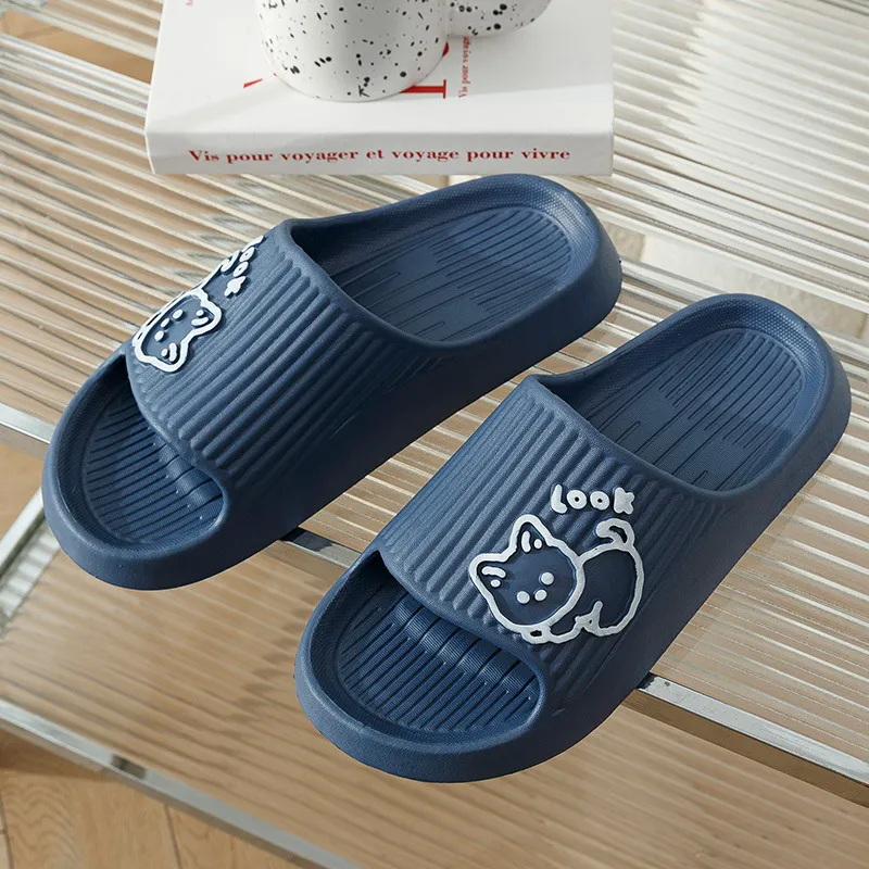 Summer Kawaii Cats Slippers Wo - огляд і ціна Women Shoes Black