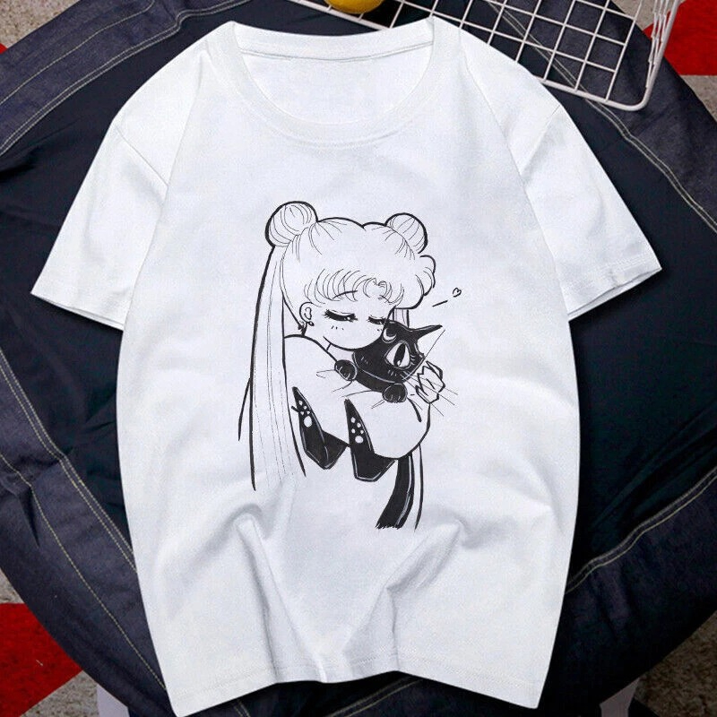 T Shirt 90s Anime Sailor Moon  - огляд і ціна Women'S Shoes In The 90S