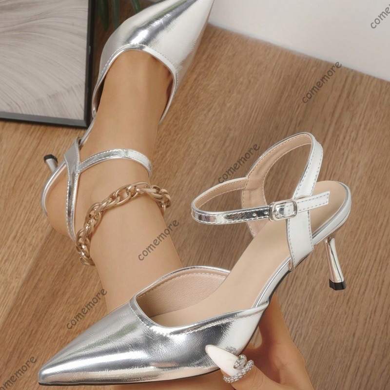 Women's Chic Silver Kitten Hee - огляд і ціна Women'S Shoes Trendy