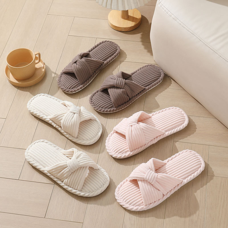 Corduroy Cross Strap Home Slip - огляд і ціна Women Shoes For Winter