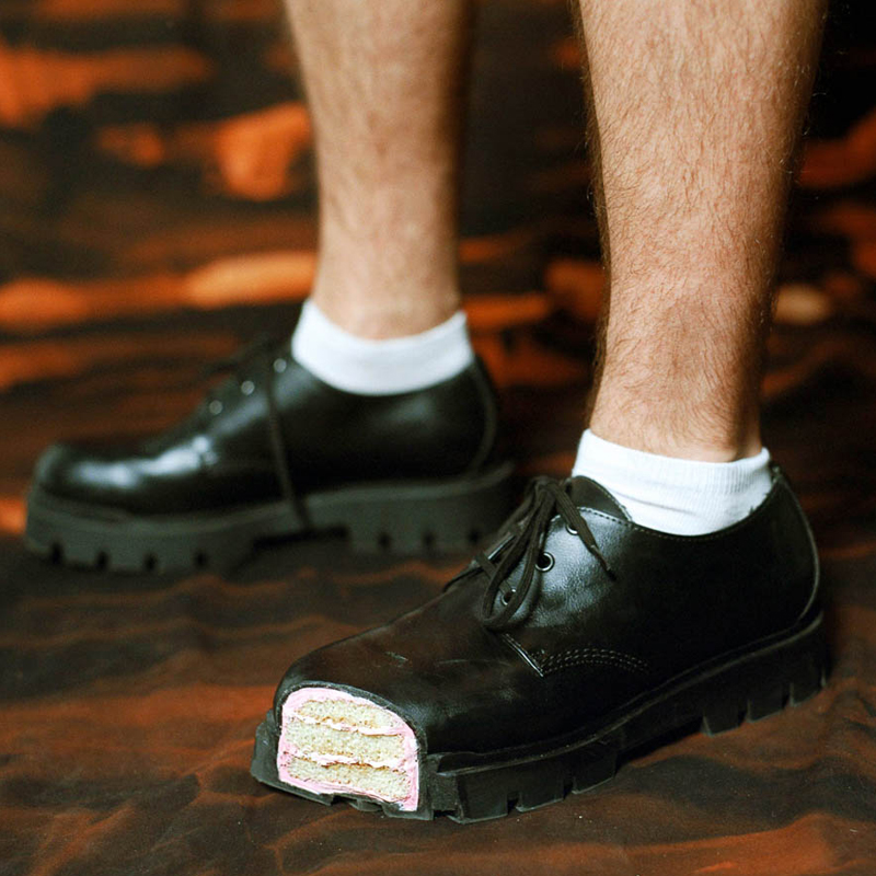 Cake Thick Bottom Derby Shoes  - огляд і ціна Women Shoes Black