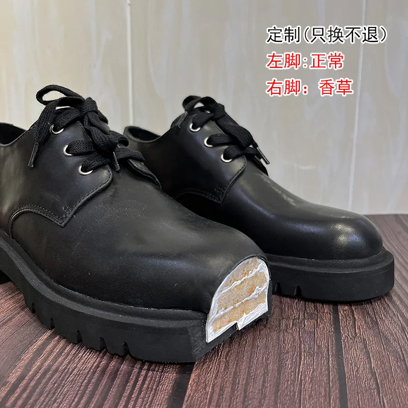Cake Thick Bottom Derby Shoes  - огляд і ціна Women Shoes Black